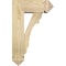 Ekena Millwork Olympic Arts and Crafts Rough Sawn Bracket w/ Offset Brace, Douglas Fir, 6"W x 14"D x 22"H BKT0604X14X22OLY03RDF - alternate 3